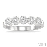 5 Stone Lovebright Diamond Wedding Band