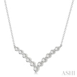 Chevron Diamond Necklace