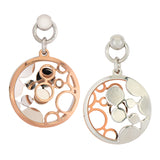 SS ROSE GOLD PLATED TINY BUBBLES EARRINGS