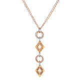 SS + ROSE GOLD PLATED SPECTACULAR NECKLACE