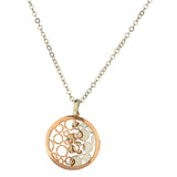SS ROSE GOLD PLATED TINY BUBBLES NECKLACE