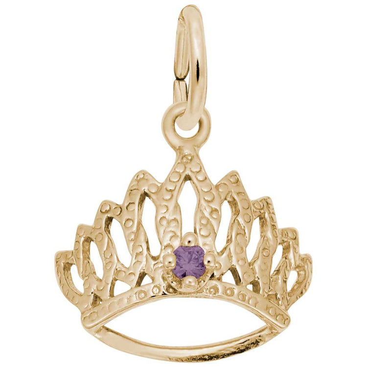 Tiara W/Birthstone-June - 10154SPRA803006 – Sensenich Jeweler