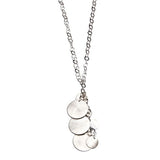 Multi-Disk Sterling Silver Necklace